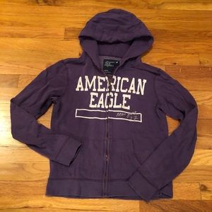 AMERICAN EAGLE DISTRESSED HOODIE